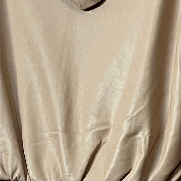 Elegant Pink Blush Vegan Leather Bomber Jacket - Picture 4 of 4